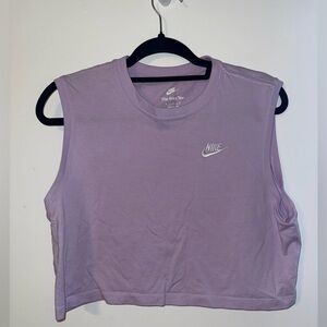 Nike Sleeveless Crop Top – “The Nike Tee” Women's Purple Muscle Tank Medium
